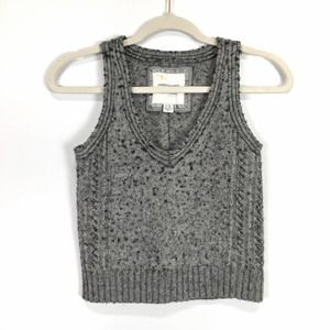 American Eagle grey v-neck sweater vest tank top Size XS